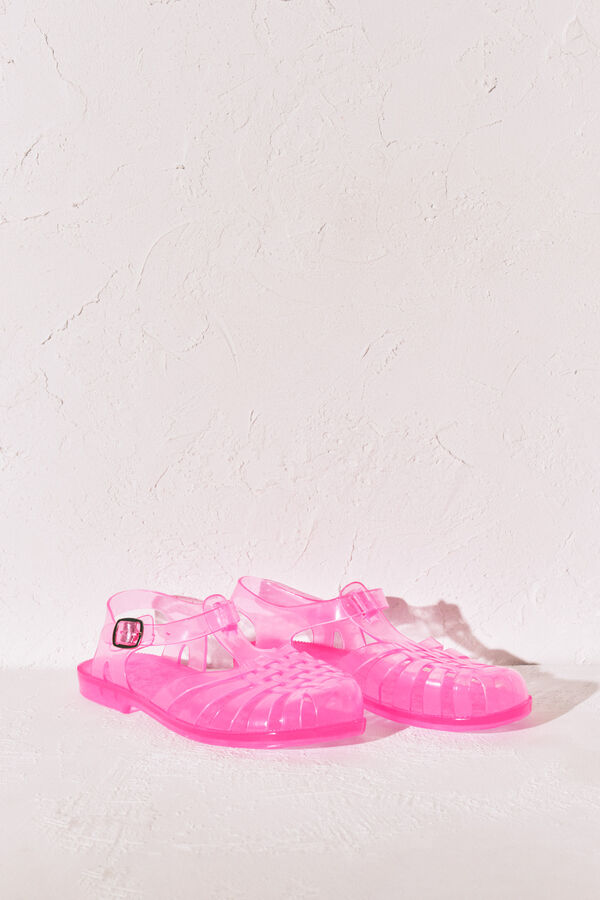Women'secret Pink jelly fisherman sandals pink