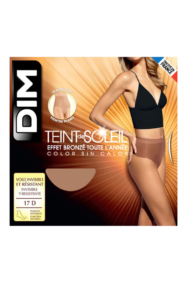 Womensecret Teint de Soleil 17 denier summer tights with flat tummy shaping  Smeđa