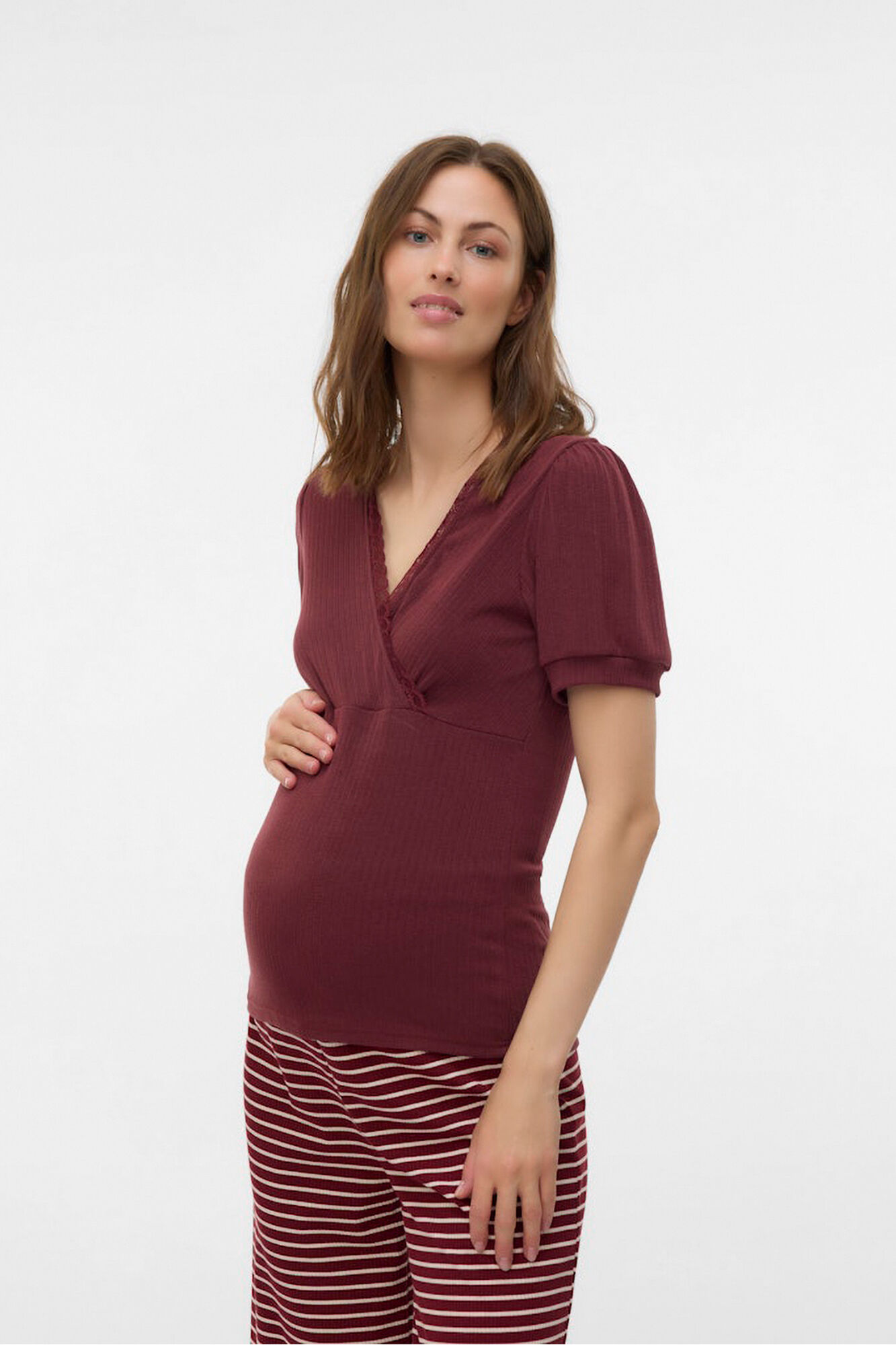 Mamalicious Kurz&auml;rmelig Maternity und Top  