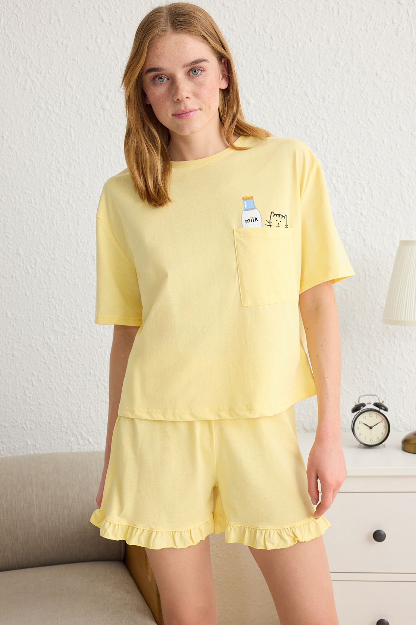 Trendyol Pijama regular algod&oacute;n