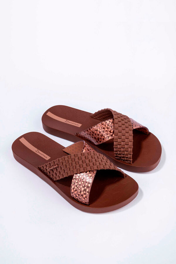 Ipanema Animal print cross-strap sandals nude