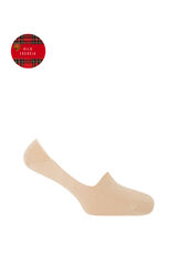 Punto Blanco Calcetines de Hilo de Escocia lisos beige