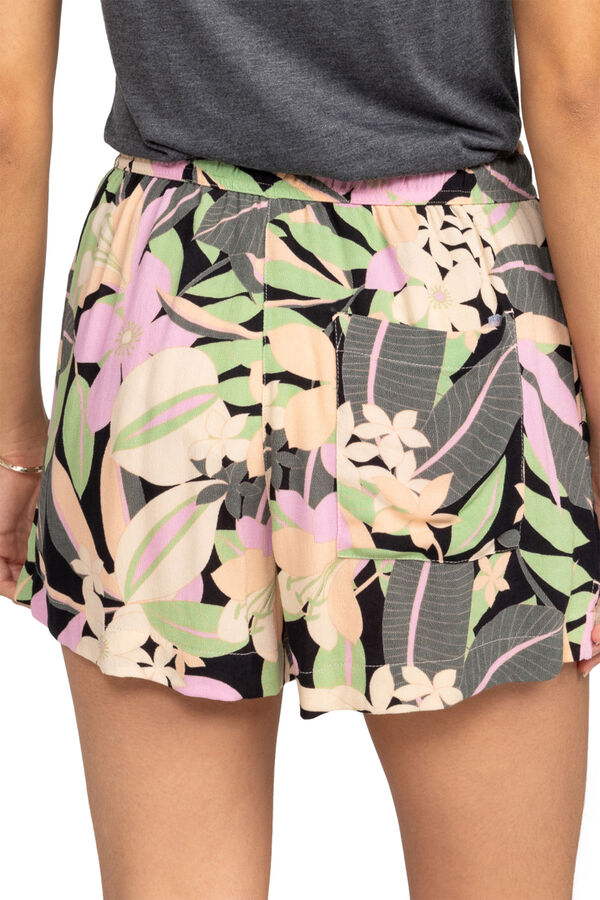 Womensecret Women's beach shorts with elasticated waist - Lekeitio Break  szürke