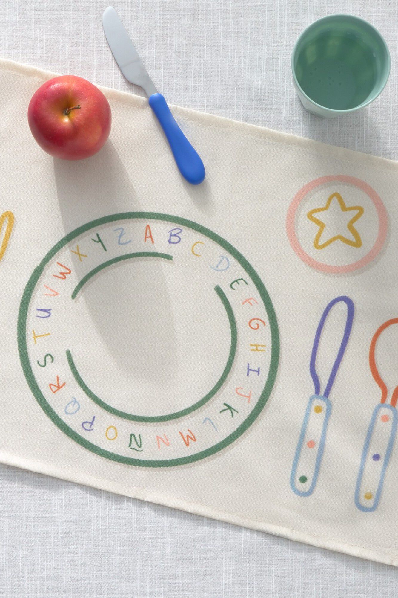 Textura Individuelles schmutzabweisendes Kinder-Tischset