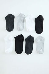 Trendyol Pack de 8 pares de calcetines multicolores unisex de algod&oacute;n.  estampado