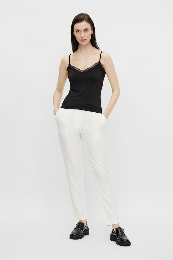 Pieces Top lencero tirantes negro