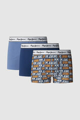 Pepe Jeans Pack 3 boxer logo azul