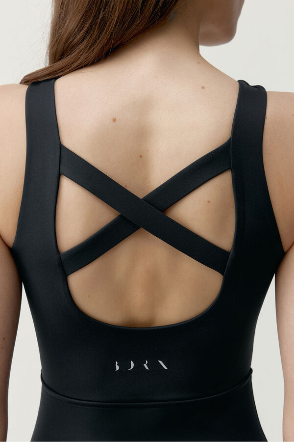 Born Living Yoga Schwarzer Sport-Jumpsuit Dora Schwarz