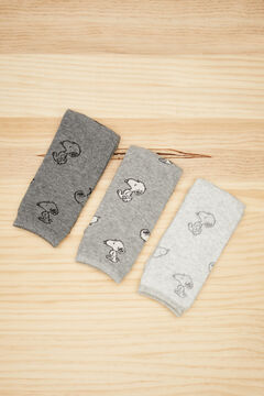 Womensecret 3-pack grey Snoopy socks grey