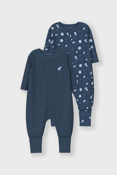 Womensecret Set bestehend aus zwei Baby-Jungen-Pyjamas Blau