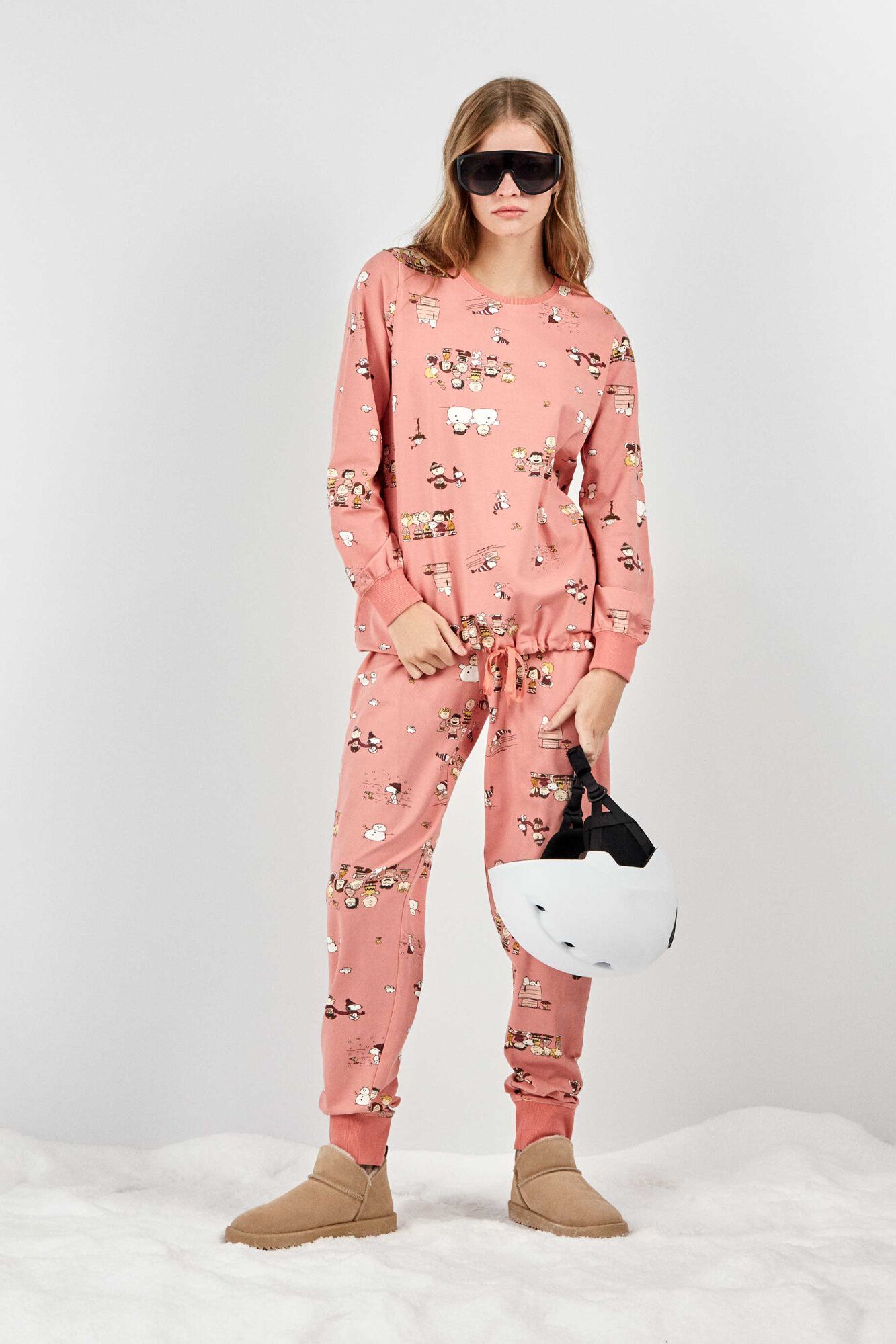 Gisela Printed long pyjamas Snoopy