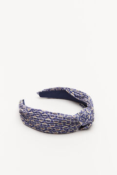 Womensecret Printed knot headband blue
