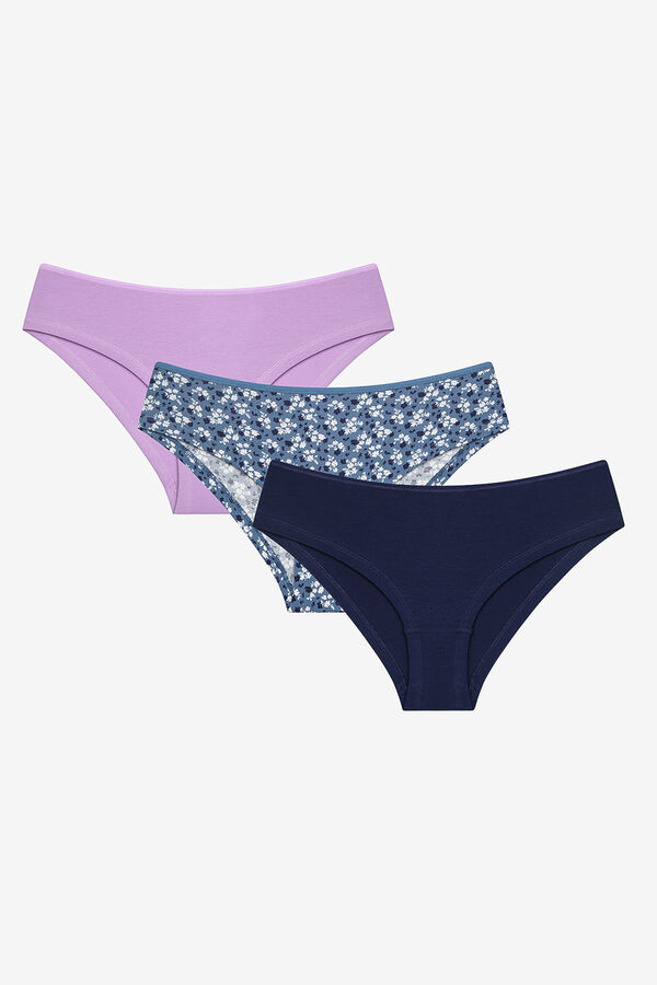 Penti Pack of 3 hipster panties printed