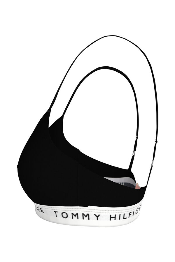 Tommy Jeans non-wired sports bra Crna