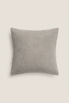 Womensecret Capa travesseiro friso e feltro 55 x 55 cm. cinzento