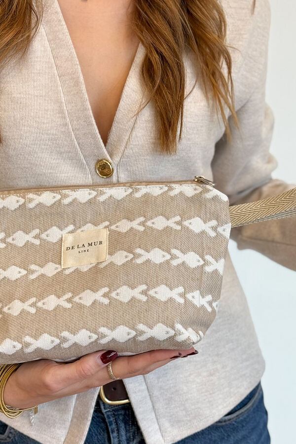 De La Mur Neceser Grande Pesc beige