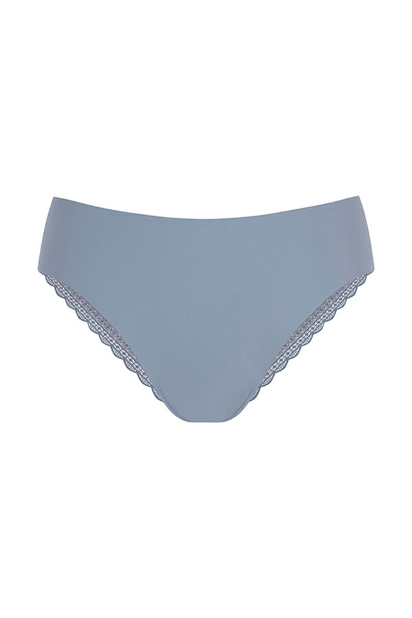 Womensecret Blue Clean Cut classic panty in lace blue