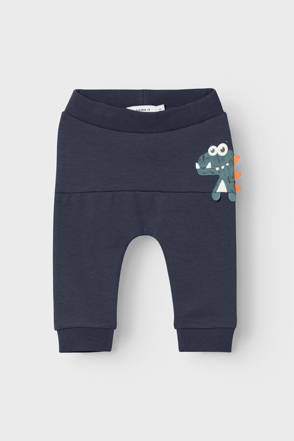 Womensecret Baby boy's trousers with funny dinosaur blue