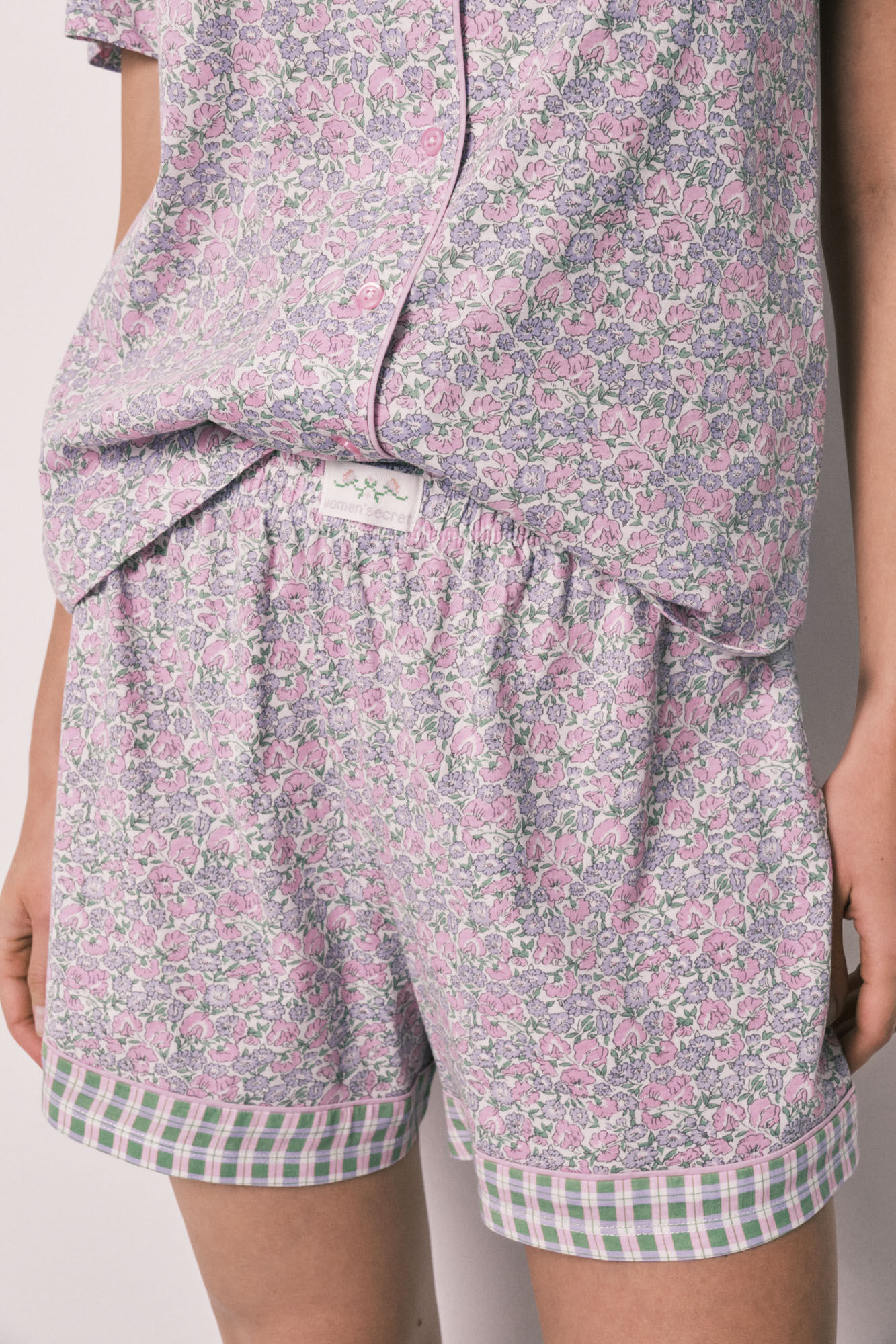 Women'secret Floral cotton short classic pyjamas