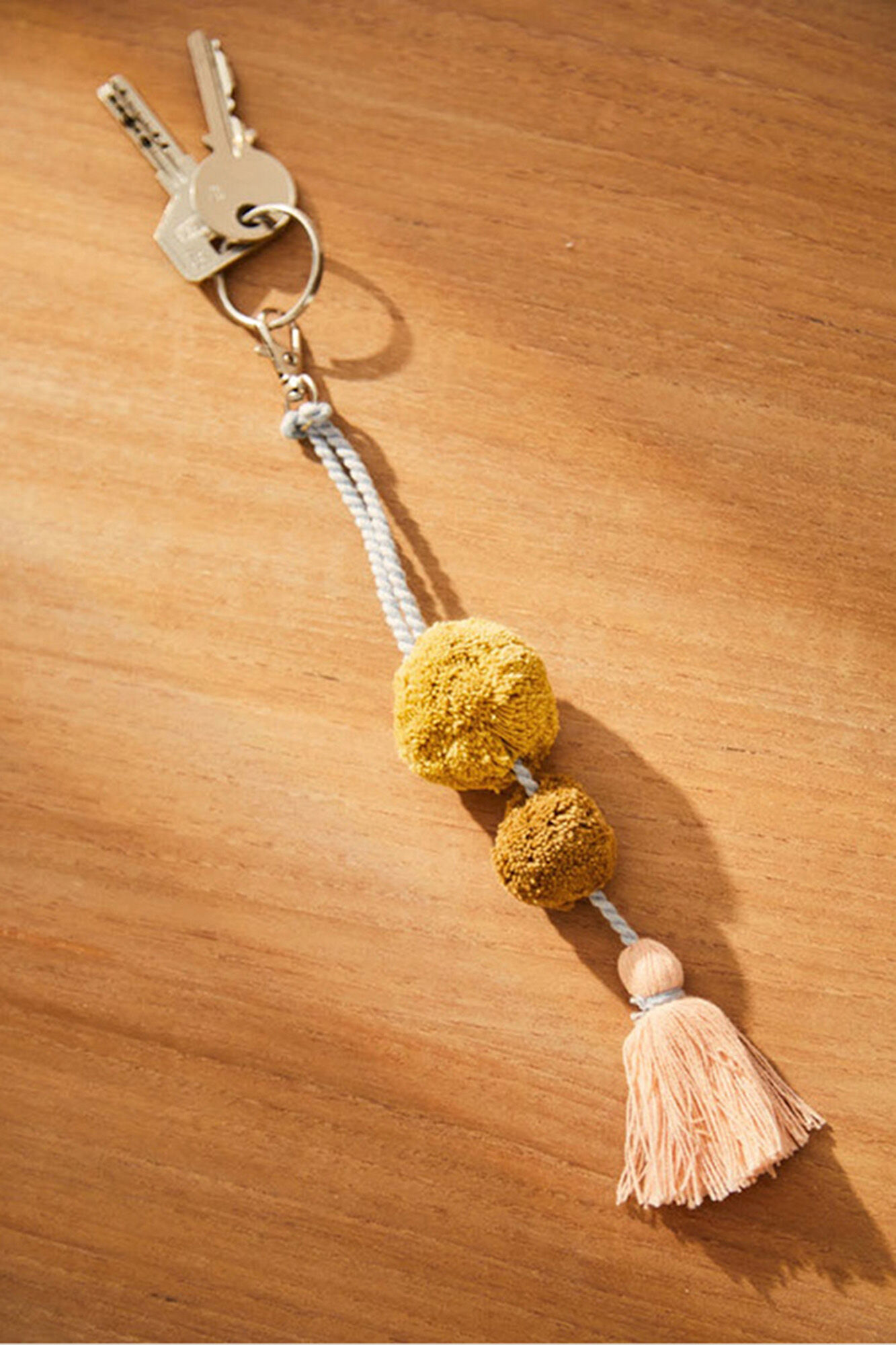 Calma House Schl&uuml;sselanh&auml;nger Pompon-Schl&uuml;sselanh&auml;nger Marbles