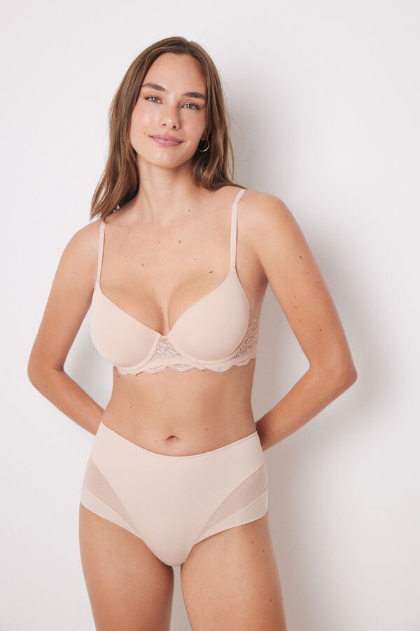 Women'secret Pink high-waisted shaping panty pink