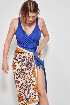Womensecret Printed sarong Weiß