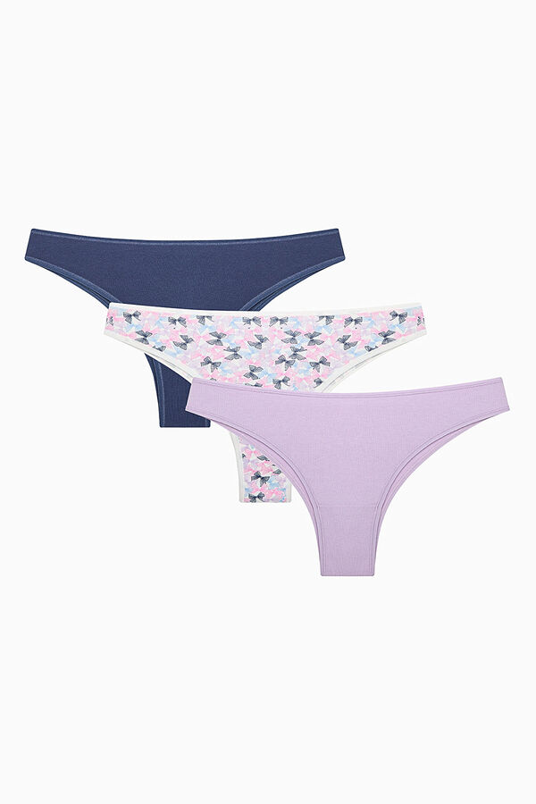 Penti Pack 3 bragas brasile&ntilde;as estampado