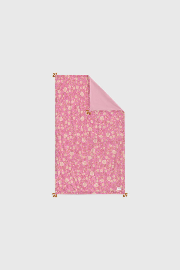 Textura Strandtuch aus Web- und Frotteestoff Rosa