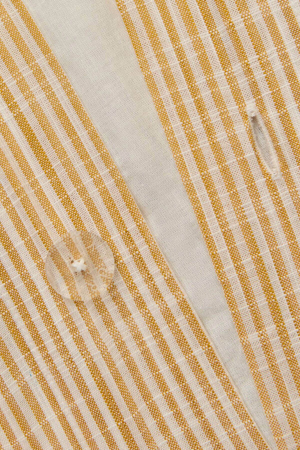 Womensecret Linen-effect striped cotton duvet cover printed