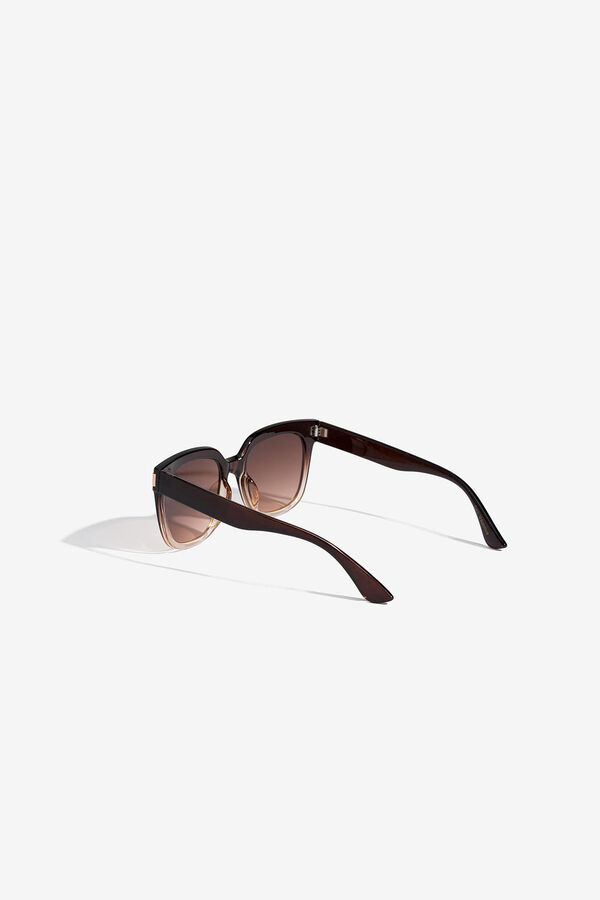 Vilanova Square Acrylic Sunglasses Braon