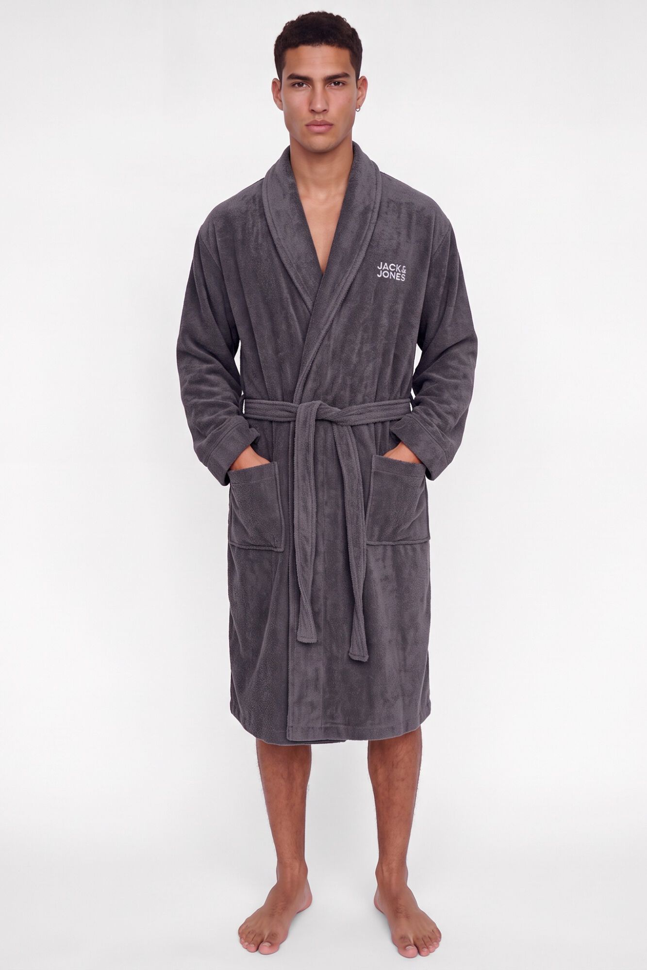 Jack & Jones Robe 100% algod&atilde;o com cinto