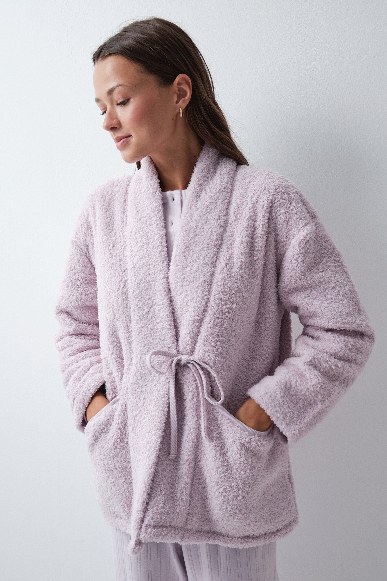 Women'secret Cross-over robe with tie