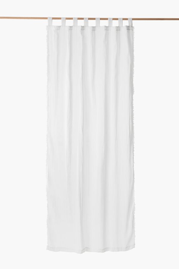 Calma House White Fray curtain 140x280 white
