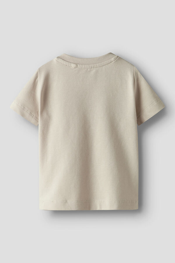 Name it Camiseta beb&ecirc; com estampa bege