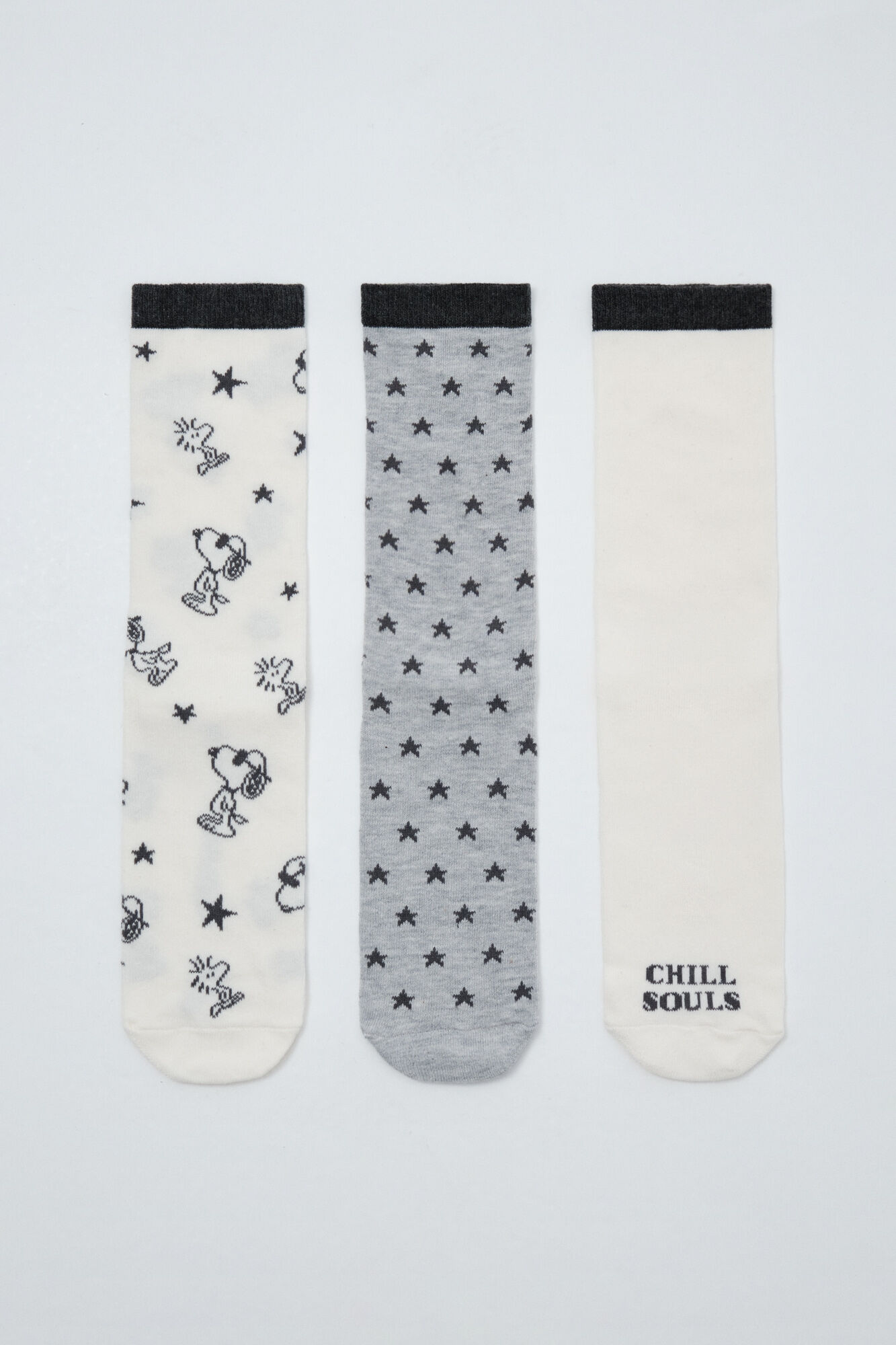 Women'secret Snoopy print 3-pack long socks