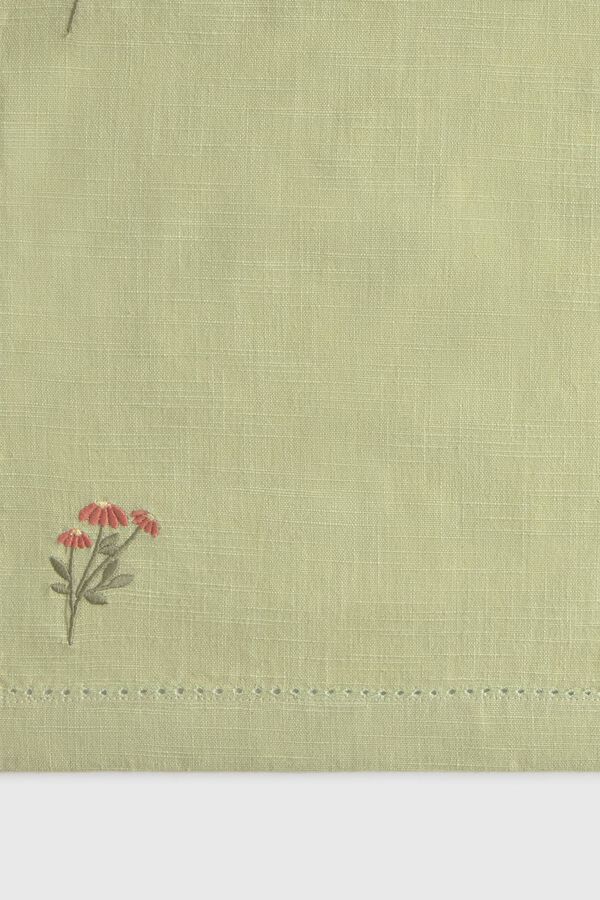 Textura Napperon &agrave; fleurs vert