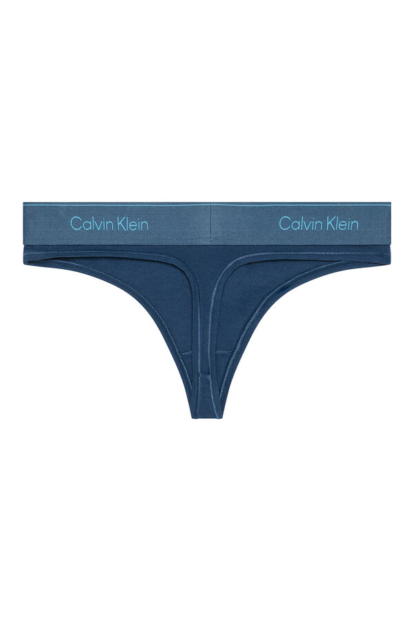 Calvin Klein Tanga individual mujer azul