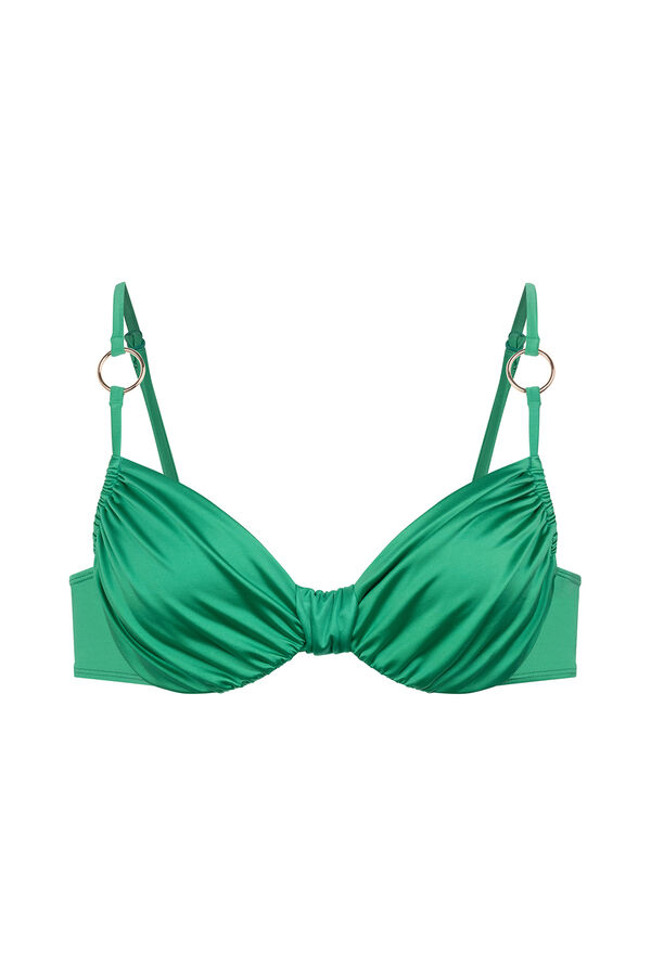 Dorina Top bikini sin relleno Pacha verde
