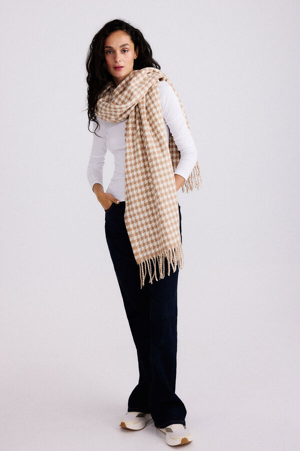 Pieces Cachecol estampado animal cru