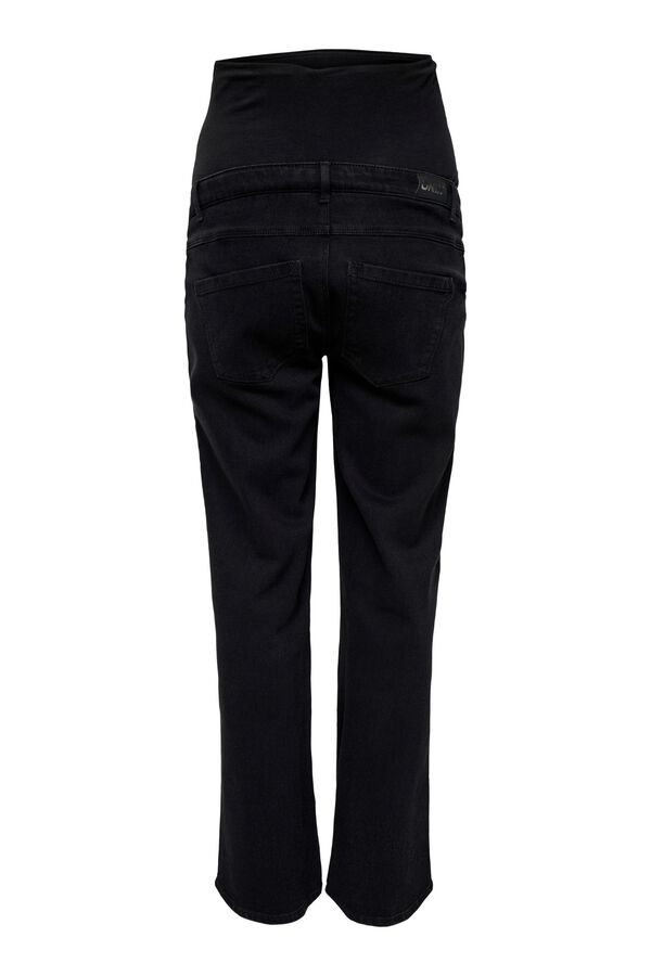 Only Maternity Wide leg maternity jeans black
