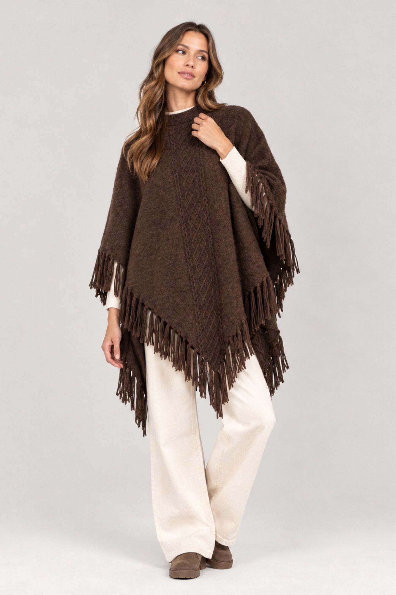Pieces Poncho de punto