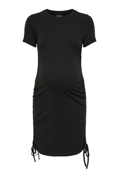 Womensecret Short ruched maternity dress noir