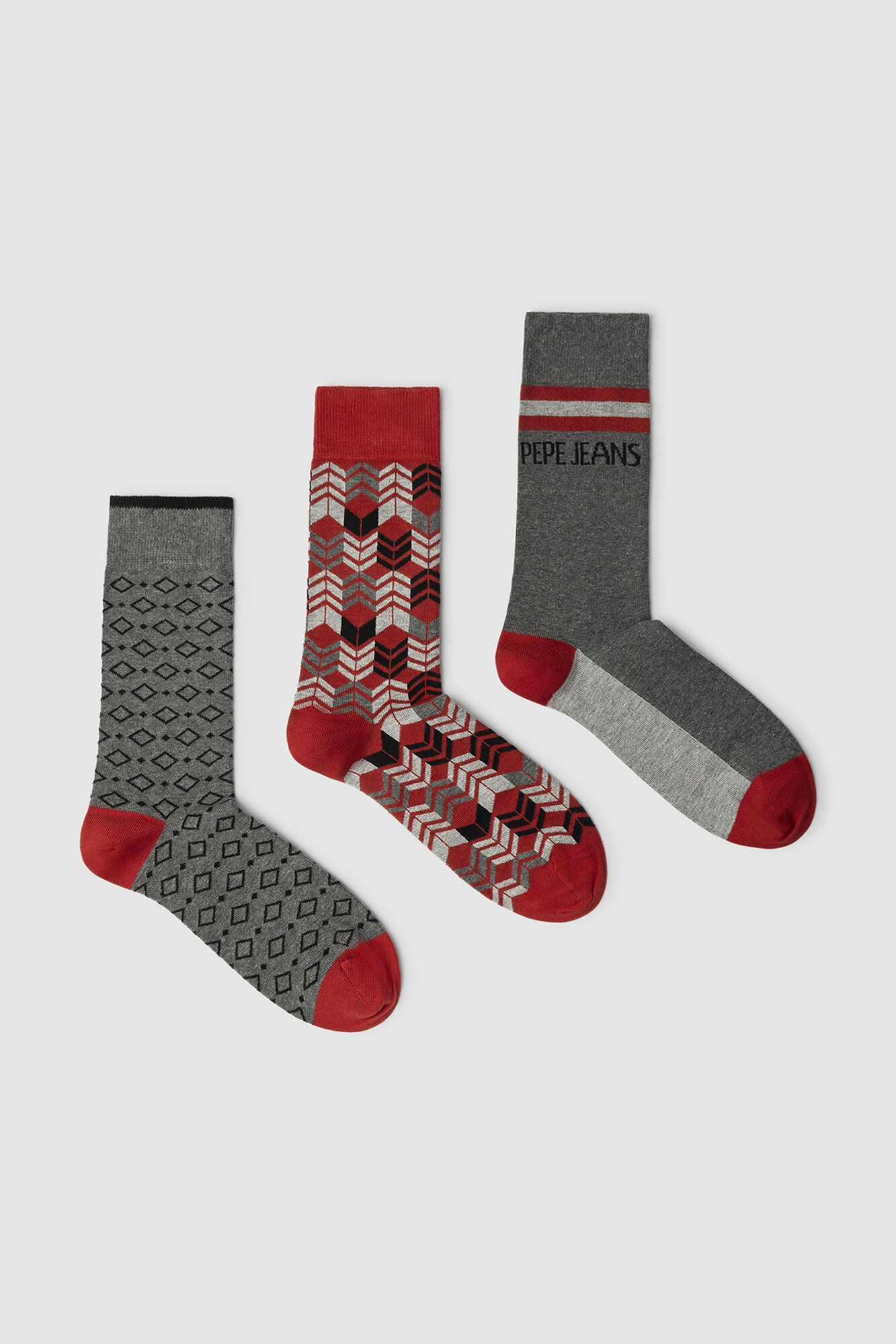 Pepe Jeans Pack 3 calectines geom&eacute;trico