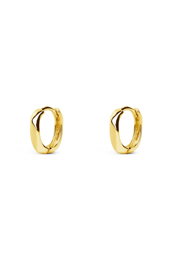 Womensecret Gold Ribbon Hoop Earrings printed