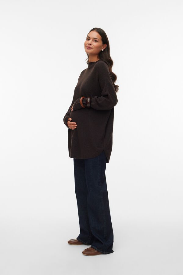 Mamalicious Long maternity jumper nude