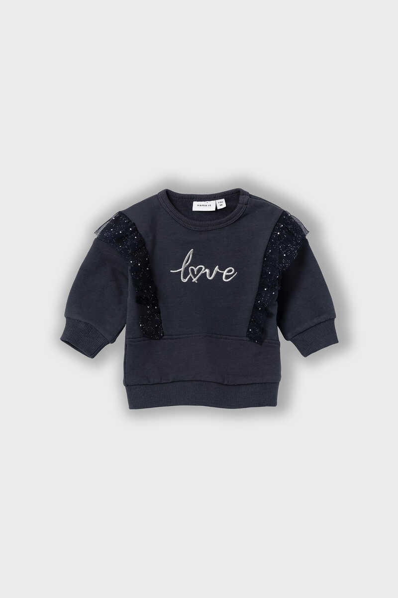Womensecret Baby girls' sweatshirt with detail bleu