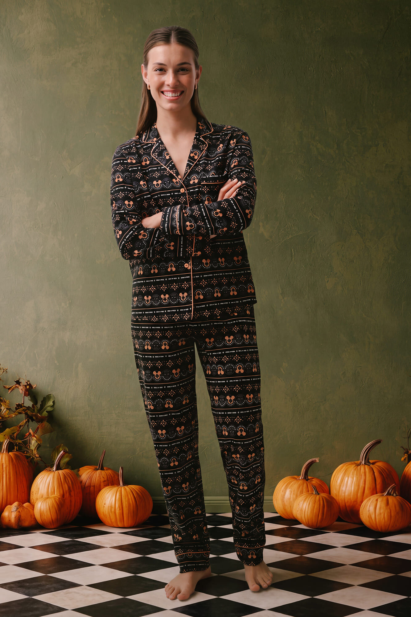 Women'secret Mickey Halloween classic pyjamas