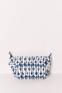 Women'secret Blue printed puffer vanity case