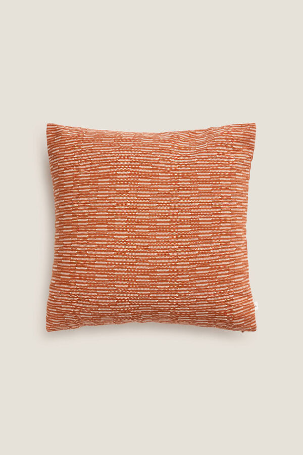 Womensecret Two-tone textured cushion cover Narančasta