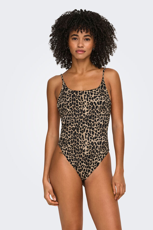 Only Leopard non-wired swimwear nude